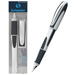 RAY FOUNTAIN PEN M WH/DKG Y BARREL BL